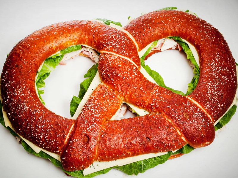 Giant Pretzel Sandwich